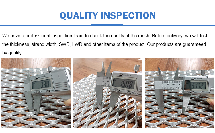 Stainless steel / copper  Expanded Metal Grill Mesh