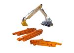 Hydraulic Excavator Long Arm Telescopic Sliding Boom For Cat Hitachi Komatsu