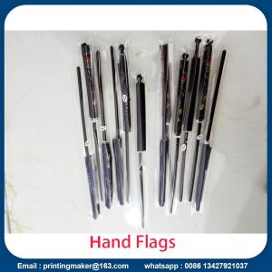 Quality Custom Hand Waving Flags with Solid Flagpole wholesale