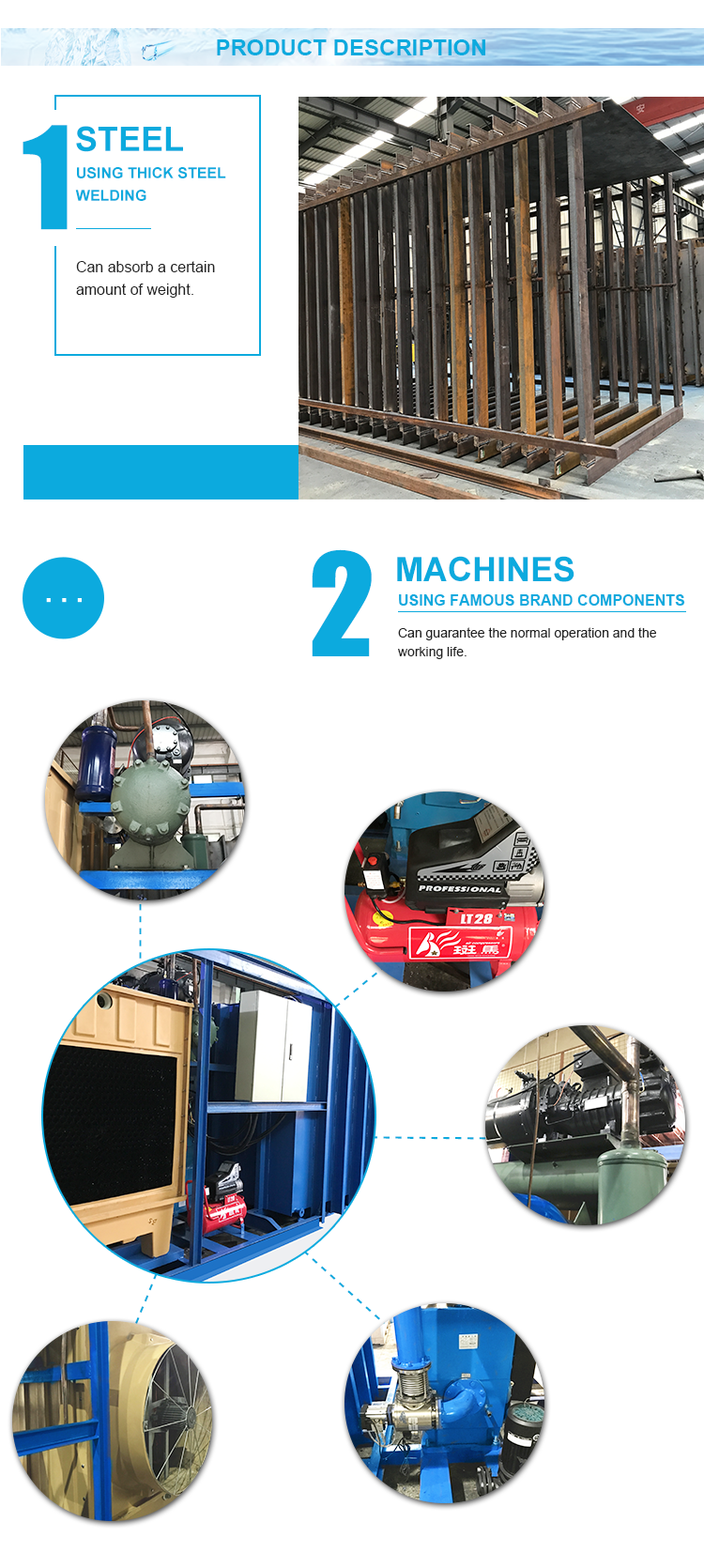 Customized Vacuum Cooling Equipment Thick Steel Welding Large Cooling Capacity