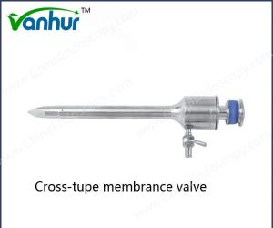 Quality Medical Surgical Instruments Reusable 3mm Pediatric Cross-Type Membrane Valve Trocar wholesale