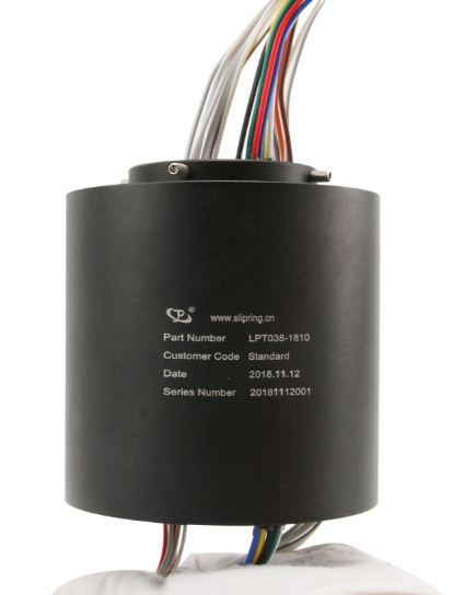 Precious Metal Contacts Rotary Joint Slip Ring 18 Circuit 10A