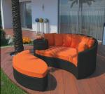 PE Rattan Sun bed patio Backyard beach Chaise Lounge chairs Leisure Aluminium