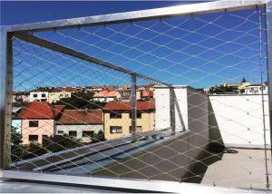 Quality 7x19 Stainless Steel Woven Wire Mesh / AISI304 Wire Rope Mesh Net For Balustrade Filler wholesale
