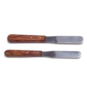 Quality Stainless Steel Dental Material Mixing Spatula Wooden Handle Dental Lab Dental Plaster Spatula wholesale