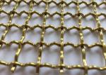 Diamond Holes Brass Woven Wire Mesh Cloth