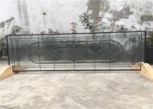 Quality Pattern Clear Art Glass Panels For Inner Door Window 4.5 Mm Thickness wholesale