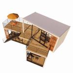 Wall 50/75/100mm Wave Sandwich Panel Portable House Mobile Homes Prefab Office