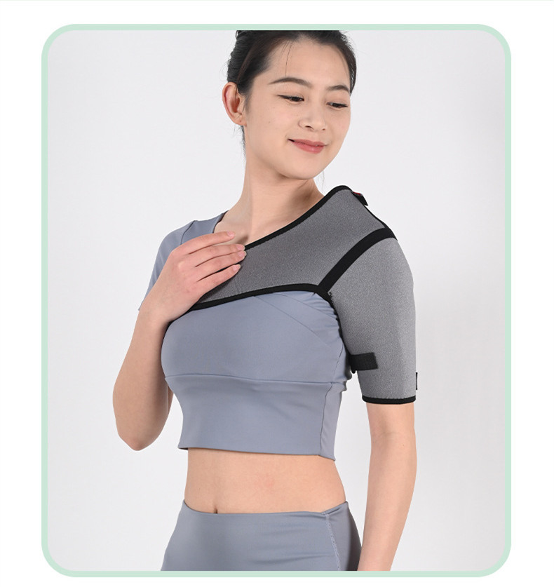 Grey Color Adjustable Neoprene Shoulder Brace for Dislocations and Sprains