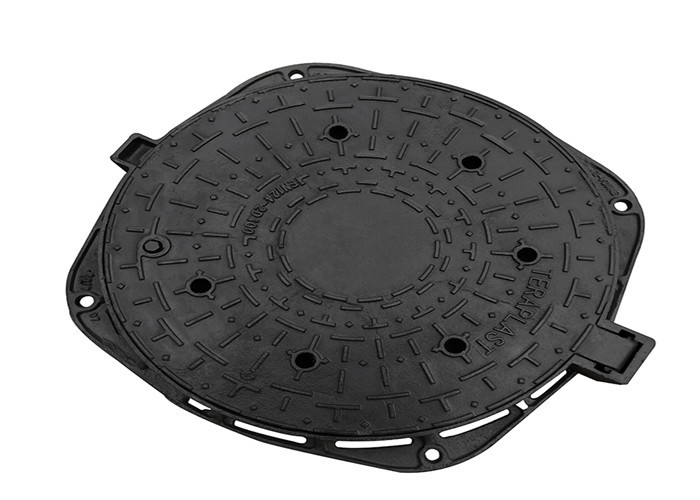 Cast Iron Manhole Cover Round Single Sealed Airport With BS DIN JIS Standard