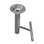 Adjustable Swivel Bar Chair Accessories Custom Color Chrome Plating 380mm Height