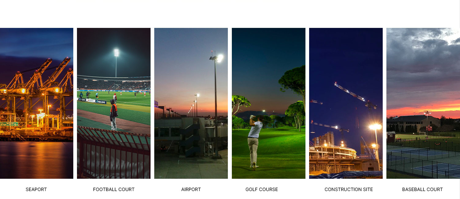 IP66 Outdoor LED Sports Lights Asymmetric Lens 150W LED Lights