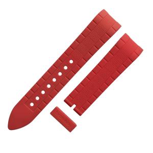 Quality Wear Resistant 22mm Curved Rubber Strap With 365 Days Warranty wholesale