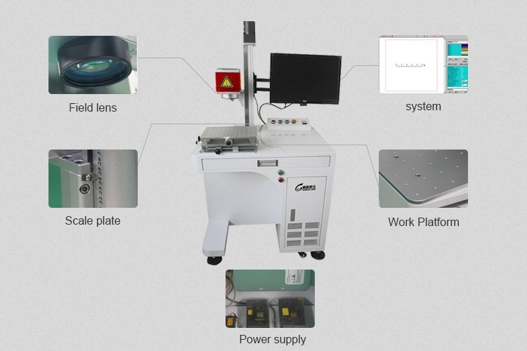 Led Light Bulb Laser Printing, Fiber Laser Printing Machine For Lights