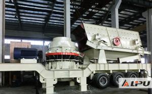 Quality Energy Efficient Adjustable Mobile Cone Crusher / Sand Crushing Plant wholesale