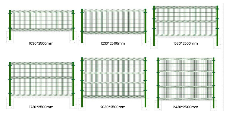 3D Curved Welded Wire Mesh Panel Security Fence with Pressure Treated Heat Treated Wood