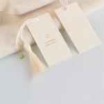 Black Embossed Clothing Labels Eco Friendly Luxury Printed Custom Label Tags For
