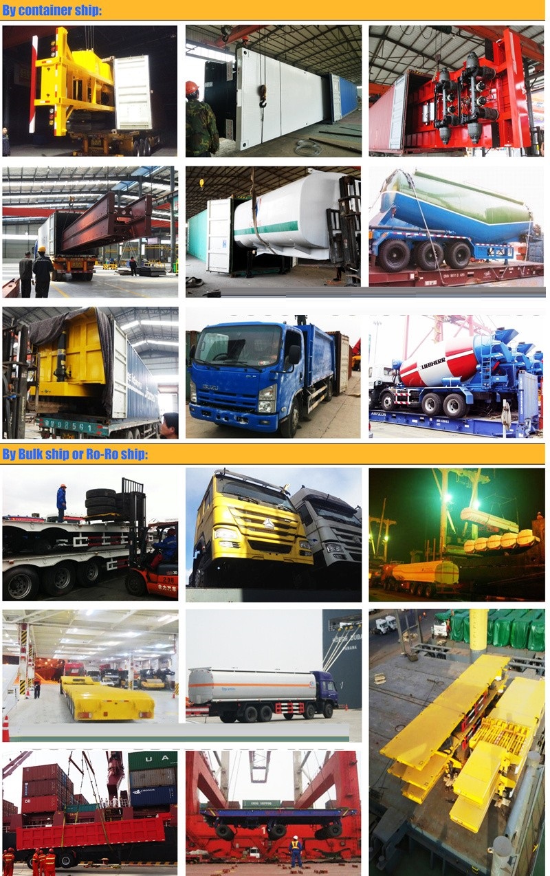 Custom's Requirement 3 Axles 53ft Skeletal Trailer for 20ft 40ft 45ft Container