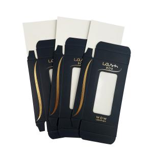 Quality Pantone Small Flat Gift Eyelash Magnetic Box UVI Hot Stamping wholesale