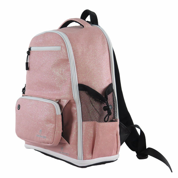 20-35 Litre Capacity Fashion Sports Backpack Rose Golden Sparkle Style
