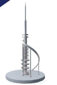 Quality OEM Welcome Stainless Steel Decorative Lightning Rods For Boat wholesale