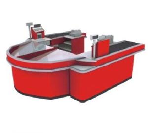 Quality Conveyor Belt Checkout Counter Grocery Store Automatic Cash Desk Double Sided wholesale