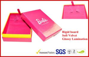Quality Hand craft Jewlery Gift Packaging Boxes , Custom Rigid Board Luxury Jewellery Ribbon Gift Box wholesale