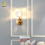 Crystal Gold Modern Wall Light For Corridor Living Room TV Background