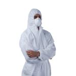White Pp Disposable Surgical Gowns Polypropylene Isolation Gowns For Hospital