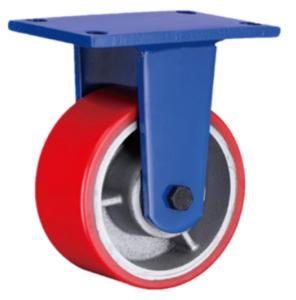 Quality Polyurethane Wheel On Cast Iron Super Heavy Duty Castors 1800kgs 1.8T wholesale