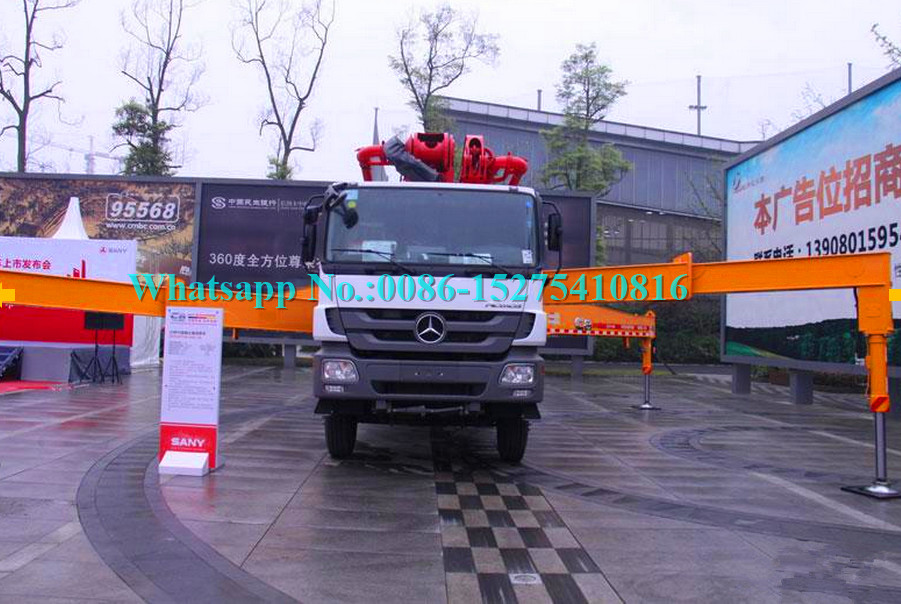 Heavy Concrete Construction Equipment 36m Concrete Boom Pump Stabilization Control