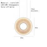 Modern Fabric Pendant Light Designer Iris Pendant Lamp For Living Room Hotel