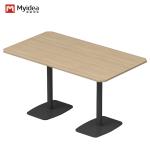 Modern White Rock Slab Dining Table Contemporary Kitchen Living Room Furniture