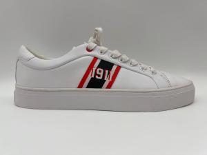 Quality Stylish Anti Skid Sports Shoes White Womens Leather Tennis Shoes White wholesale
