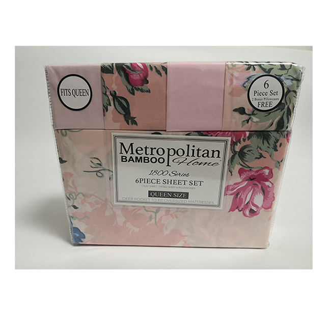 200TC 10 Different Designs 100% Polyester Print Microfiber Fabric Bedding Sheet Set 6pcs