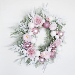 Quality 35-42cm Artificial Plant Wall Panels Eucalyptus Wreath wholesale