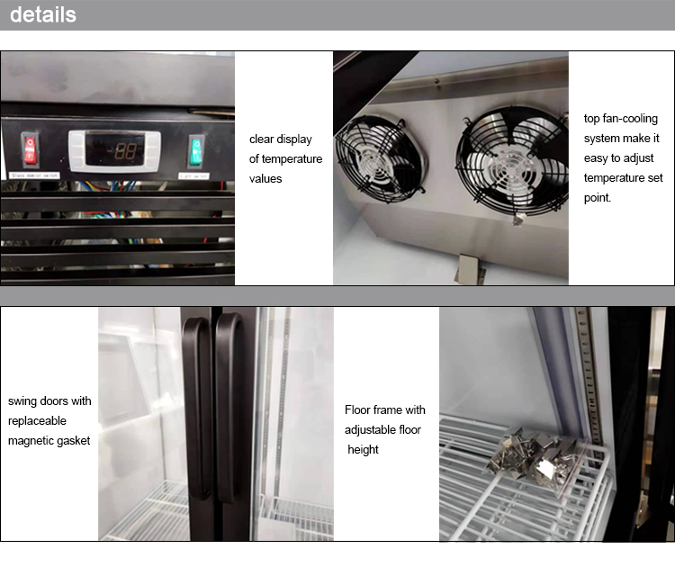41.3 Cu.Ft Single Glass Door Merchandisers Refrigerator 220V 50HZ
