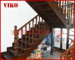 Solid Wood Staircase VK94S American Handrail Tread American ,Railing tempered