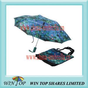 Quality 3 Fold Oil Painting Shopping Bag Umbrella wholesale