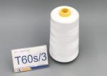 Bleaching White 60/3 Industrial Hand Quilting Thread Ring Spun Polyester Plastic