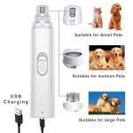 Rechargeable Automatic Cat Nail Trimmer White Small Dog Nail Clippers