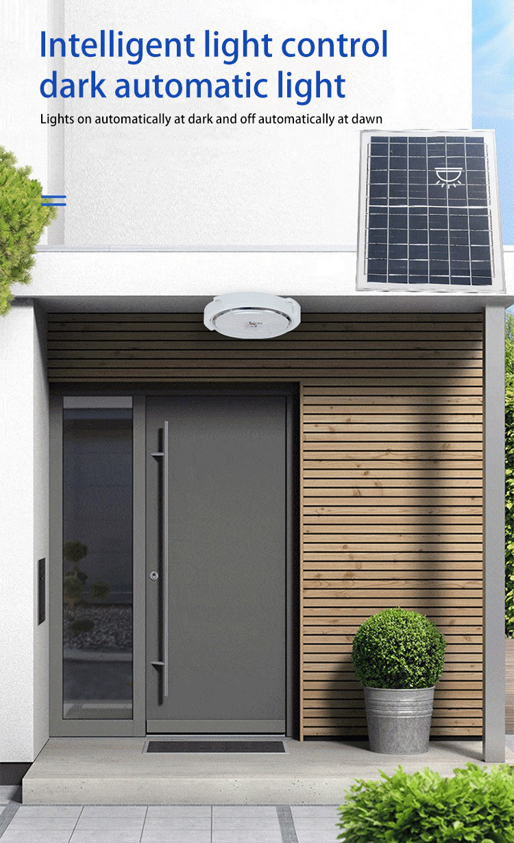 High Power 100w 200w 300w Indoor Solar Ceiling Lights Three Color Changeable
