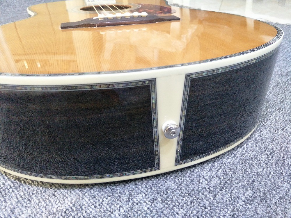 39 inches ooo45s Acoustic Guitar Top AAA Solid Red Cedar Abalone Binding Body With Fishman Pickups Rosewood fingerboard
