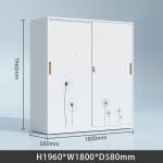 Modern Beautiful Painting Metal Storage Locker Clothes Wardrobe Locker
