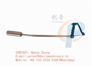 Quality Dairy cow balling gun for magnet , stainless steel bolus gun with pressing handle wholesale