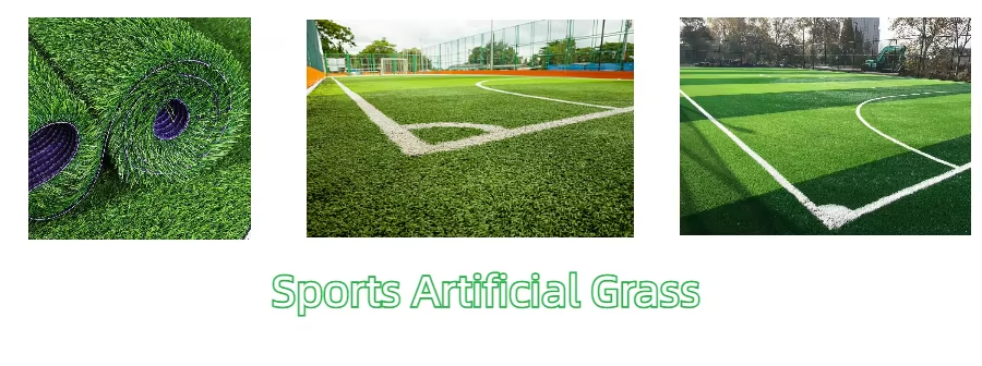 Mixed Artificial Grass Natural Woven Artificial Turf Grass For Dogs Football Synthetic