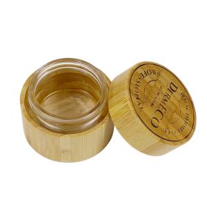 Quality PASSEN 150g Bamboo Cosmetic Packaging 5.3OZ Silk Screen Wooden Cream Jar wholesale