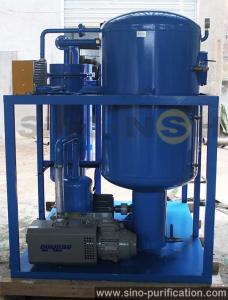 Quality Mobile Steel Enclosure Shieled 129kw Dehydration Vacuum Turbine Oil Purifier wholesale