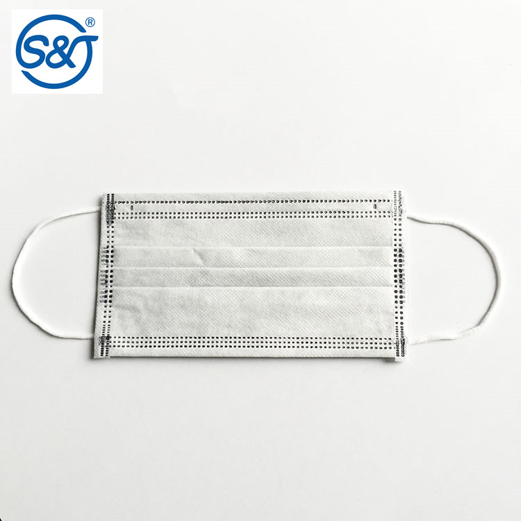 Hot selling adult 4 Ply Filter mask disposable nonwoven civil active carbon face mask