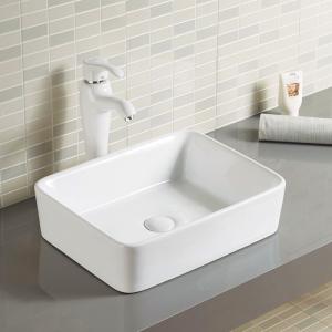 Quality Decorated Rectangular Vessel Sink And Washbasins European Ceramic Basin wholesale